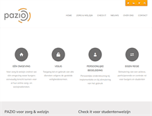 Tablet Screenshot of pazio.nl